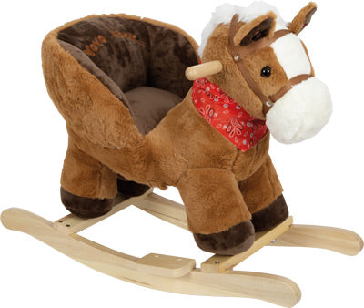 Plush Armchair Rocking Horse – Sound & Motion