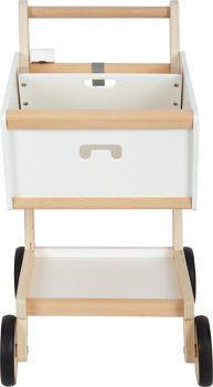 Wooden Toy Shopping Trolley