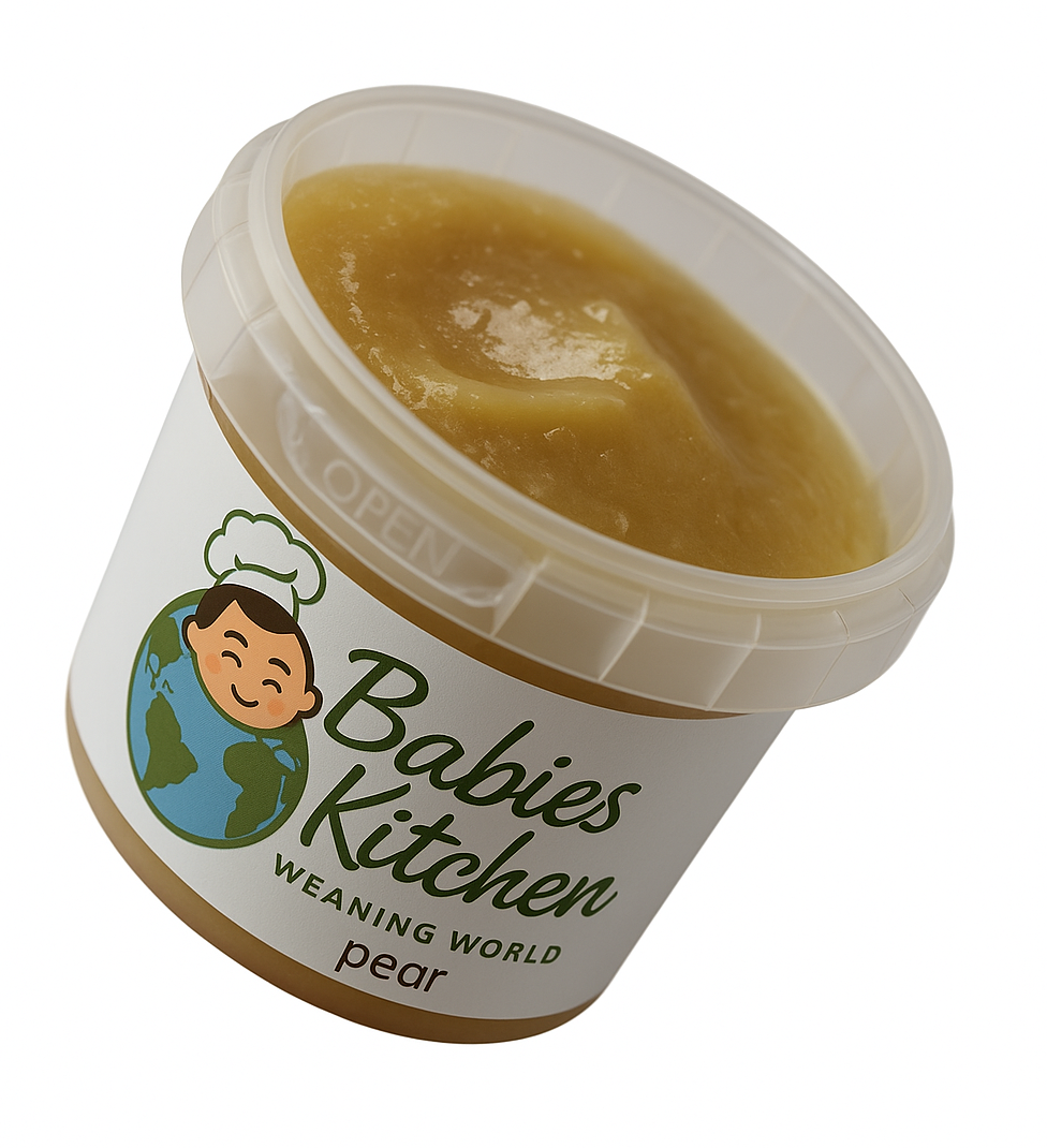Fresh Pear Baby Purée – 120g (Chilled, Stage 1)