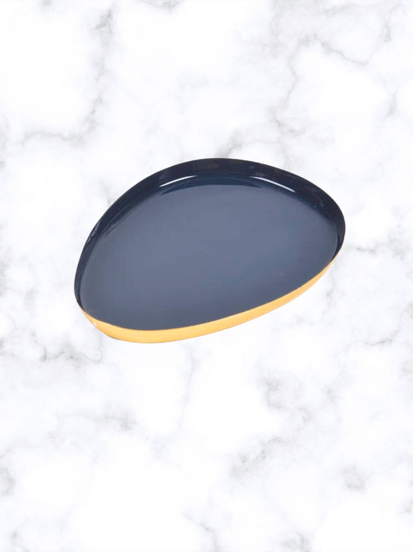 Enamelled Iron Snack Trays (Set of 3) – Elegant & Contemporary