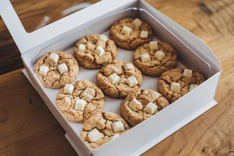 Artisan Red Velvet Cookies , Milk Chocolate Chip Cookies, White Chocolate Chunk Cookies