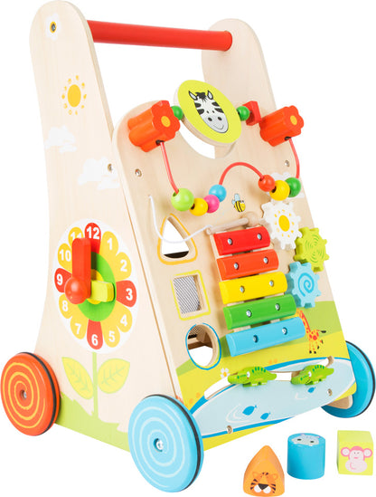 Interactive Wooden Baby Walker – Multi-Activity Explorer