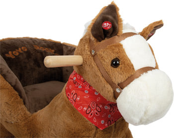 Plush Armchair Rocking Horse – Sound & Motion