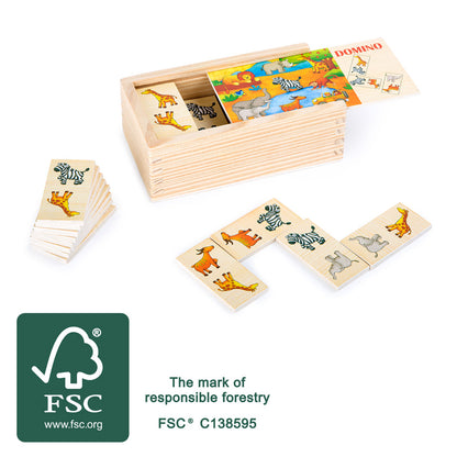 Safari Wooden Memory Game – Animal Matching Set
