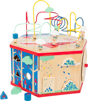 Large FSC® Wooden Activity Cube – 7-in-1 Learning Centre