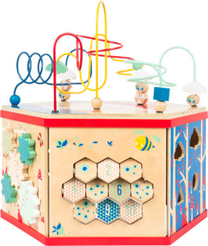 Large FSC® Wooden Activity Cube – 7-in-1 Learning Centre