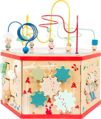 Large FSC® Wooden Activity Cube – 7-in-1 Learning Centre