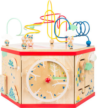 Large FSC® Wooden Activity Cube – 7-in-1 Learning Centre