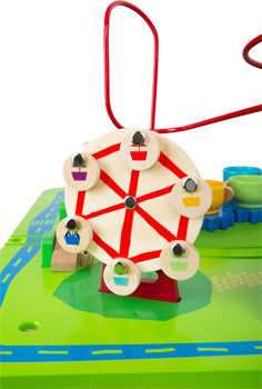 Theme Park Wooden Activity & Play Table – 3-in-1 Motor Skills Adventure