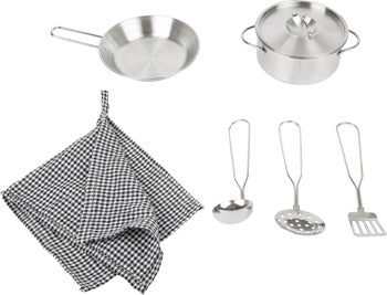 Modular Wooden Play Kitchen – Black & White Design