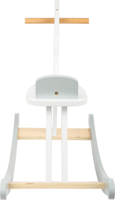 Scandi Wooden Rocking Horse – Grey & White