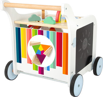 Wooden Baby Walker – Colour Learning Edition