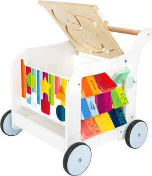 Wooden Baby Walker – Colour Learning Edition