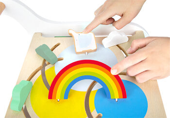Wooden Baby Walker – Colour Learning Edition