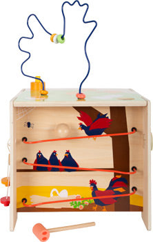 Farm Wooden Activity Stool – 5-in-1 Play Cube