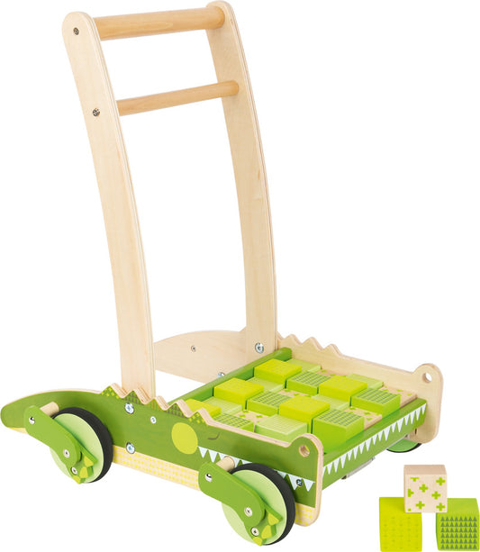 Wooden Crocodile Baby Walker