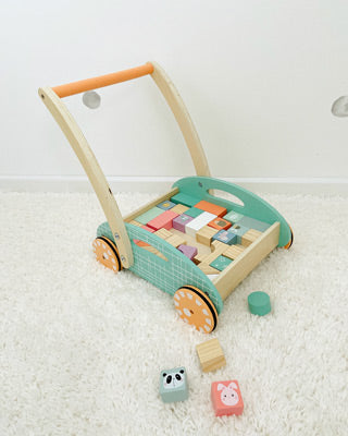 Pastel Wooden Baby Walker