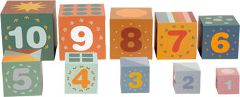 Safari Nesting & Stacking Cubes – Numbers, Animals & Sizes Learning Toy