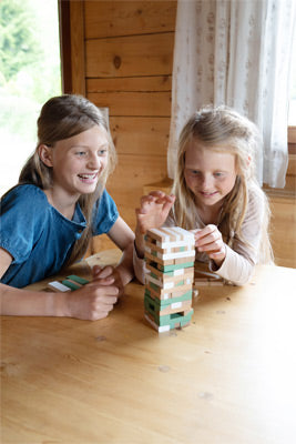 Gold Edition Wooden Tumbling Tower – Luxe Stacking Game