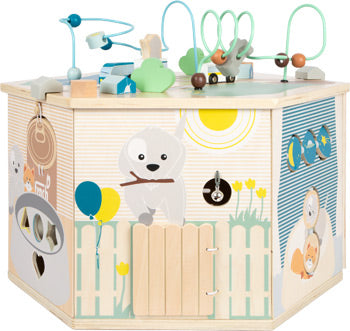 XXL Wooden Activity Cube – 8-in-1 Learning Centre