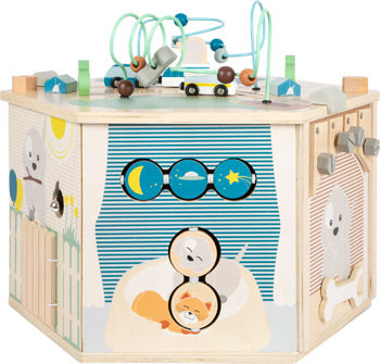 XXL Wooden Activity Cube – 8-in-1 Learning Centre