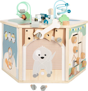 XXL Wooden Activity Cube – 8-in-1 Learning Centre