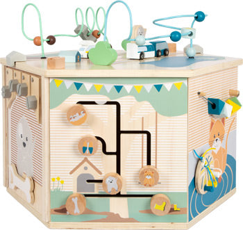 XXL Wooden Activity Cube – 8-in-1 Learning Centre