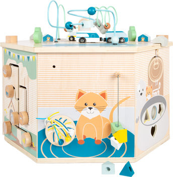 XXL Wooden Activity Cube – 8-in-1 Learning Centre