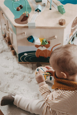 XXL Wooden Activity Cube – 8-in-1 Learning Centre