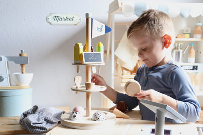 Wooden Ice Cream Stand