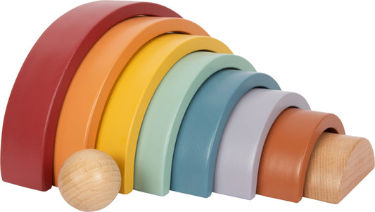 Wooden Rainbow Stacking Arches – Montessori Building Set