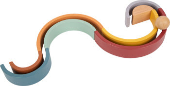 Wooden Rainbow Stacking Arches – Montessori Building Set