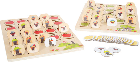 4 Friends Wooden Guessing Game – 2-in-1 Family Play Set