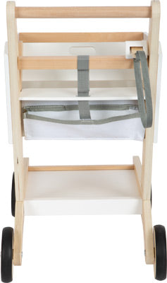 Wooden Toy Shopping Trolley