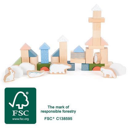 Arctic Wooden Building Block Set – FSC® Certified