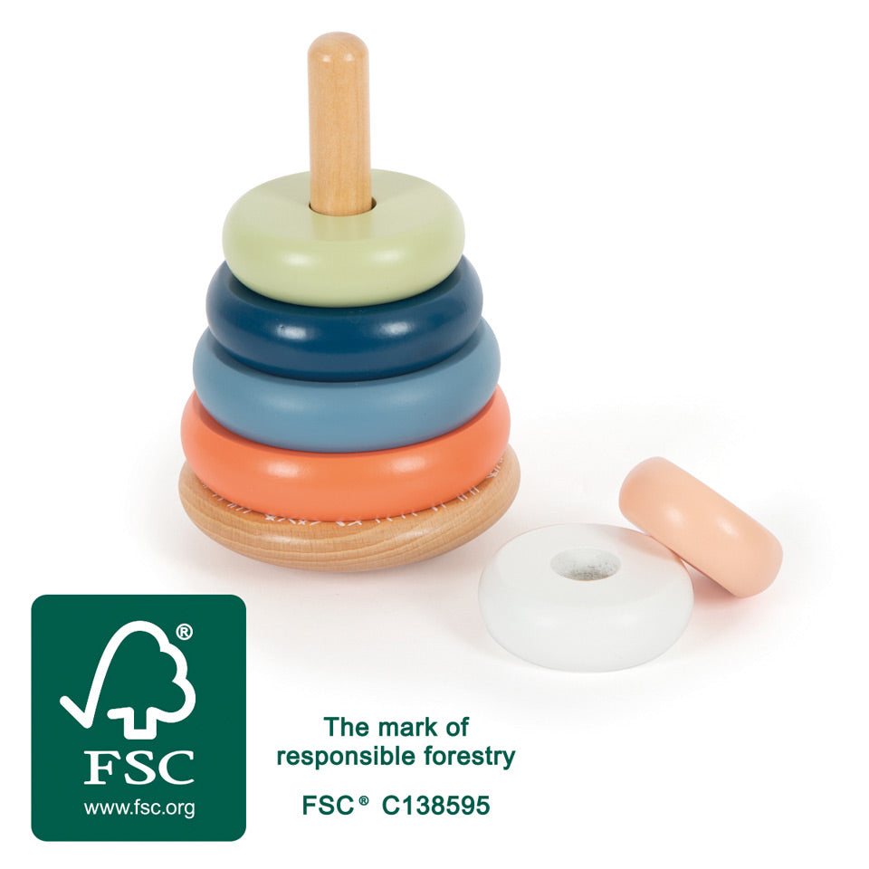 Arctic Wooden Rocking Stacking Tower – FSC® Certified