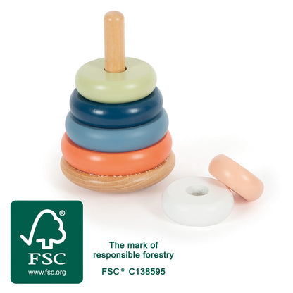 Arctic Wooden Rocking Stacking Tower – FSC® Certified