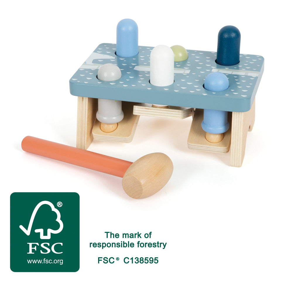 Arctic Wooden Hammering Bench – FSC® Certified
