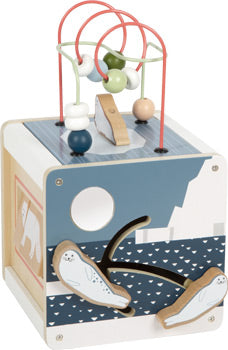 Arctic Wooden Activity Cube – FSC® Certified 5-in-1 Learning Toy