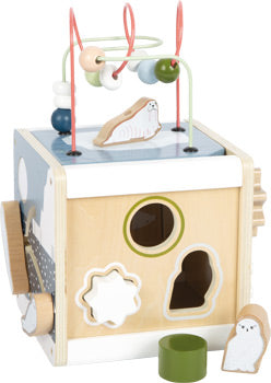 Arctic Wooden Activity Cube – FSC® Certified 5-in-1 Learning Toy