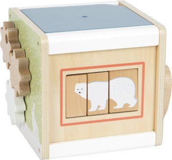 Arctic Wooden Activity Cube – FSC® Certified 5-in-1 Learning Toy
