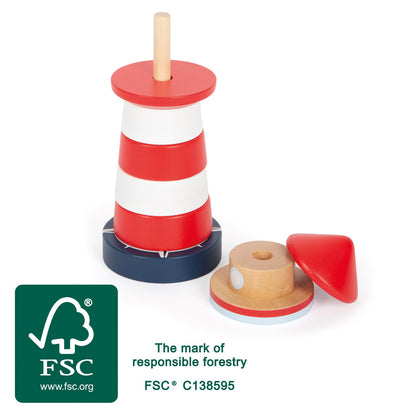 Big Ocean Wooden Stacking Tower – FSC® Certified
