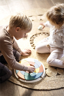 Safari Montessori Wooden Puzzle – Shape, Colour & Size Learning Toy