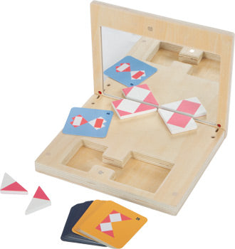 Wooden Geometry Mirror Puzzle – Symmetry Learning Game