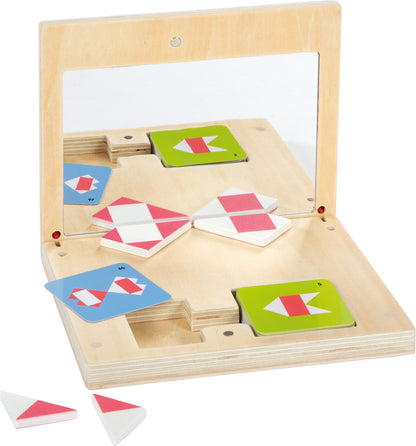 Wooden Geometry Mirror Puzzle – Symmetry Learning Game