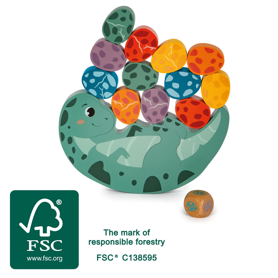 Dino Wooden Balancing Game