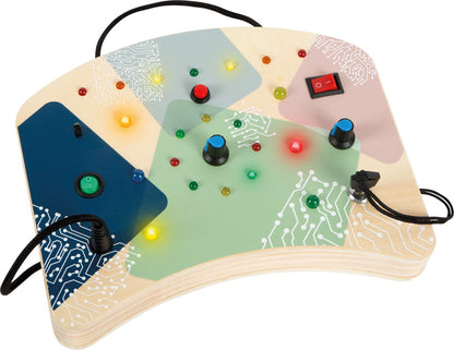 Wooden Electronic Learning Board – Interactive Light & Switch Toy