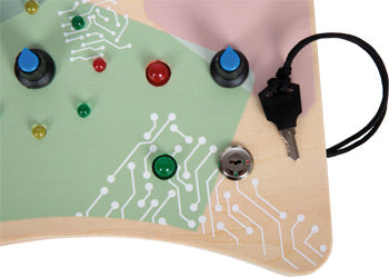 Wooden Electronic Learning Board – Interactive Light & Switch Toy