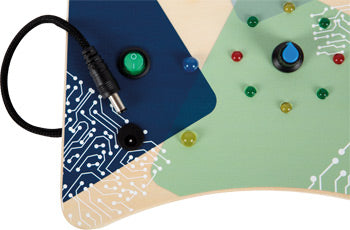 Wooden Electronic Learning Board – Interactive Light & Switch Toy