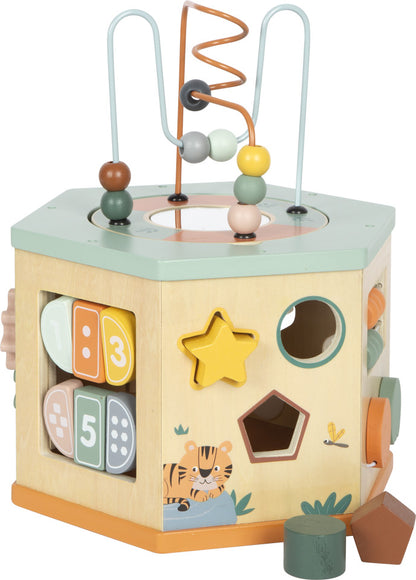 Safari Wooden Activity Cube – 7-in-1 Learning Toy